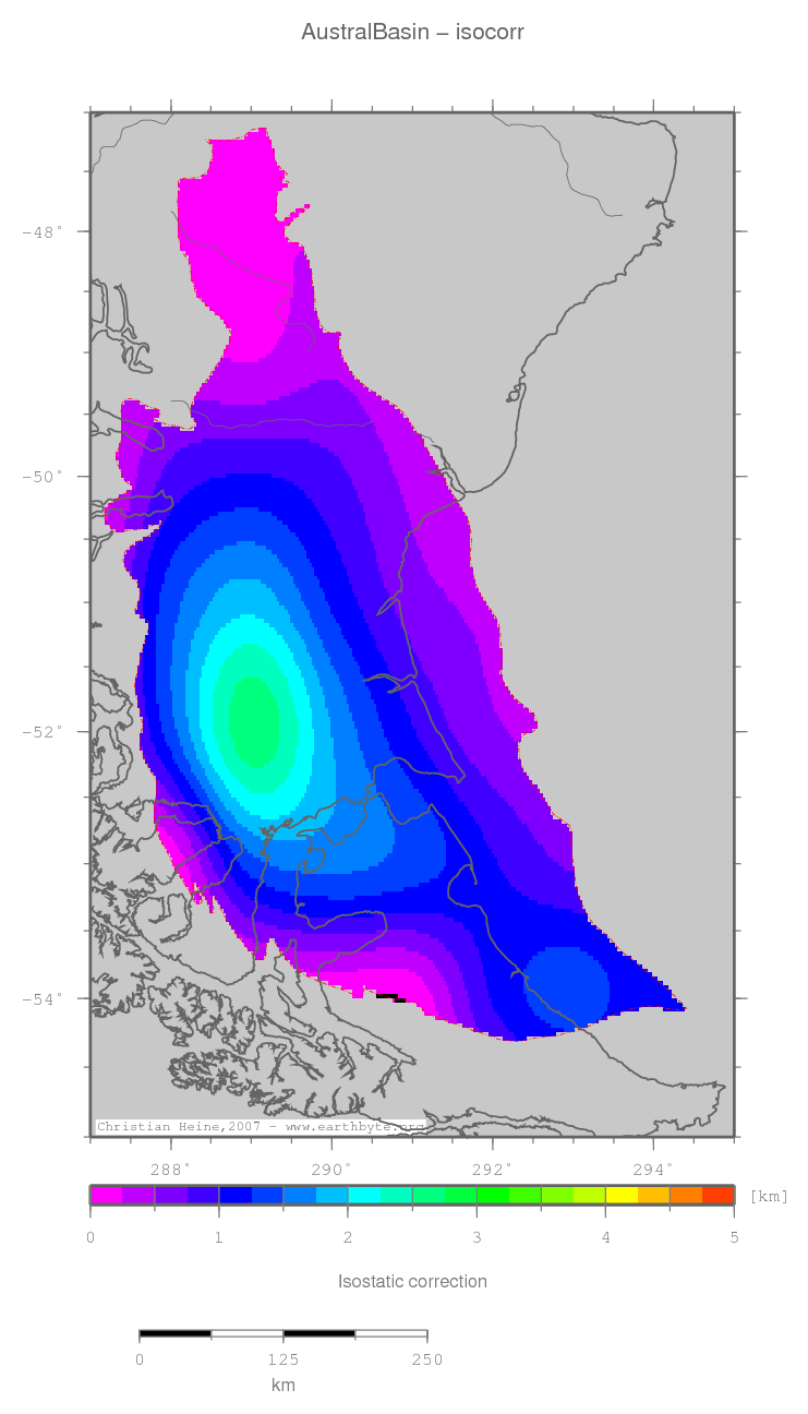 Austral Basin location map