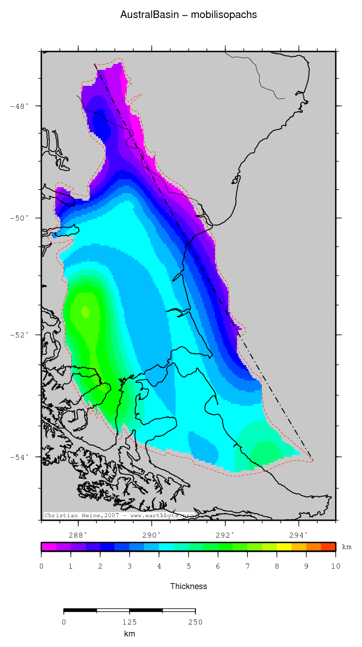 Austral Basin location map