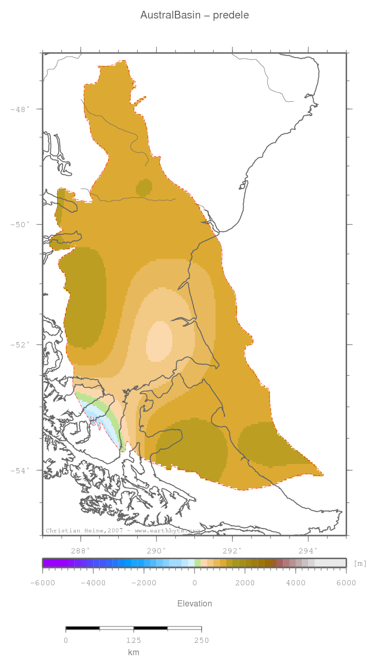 Austral Basin location map