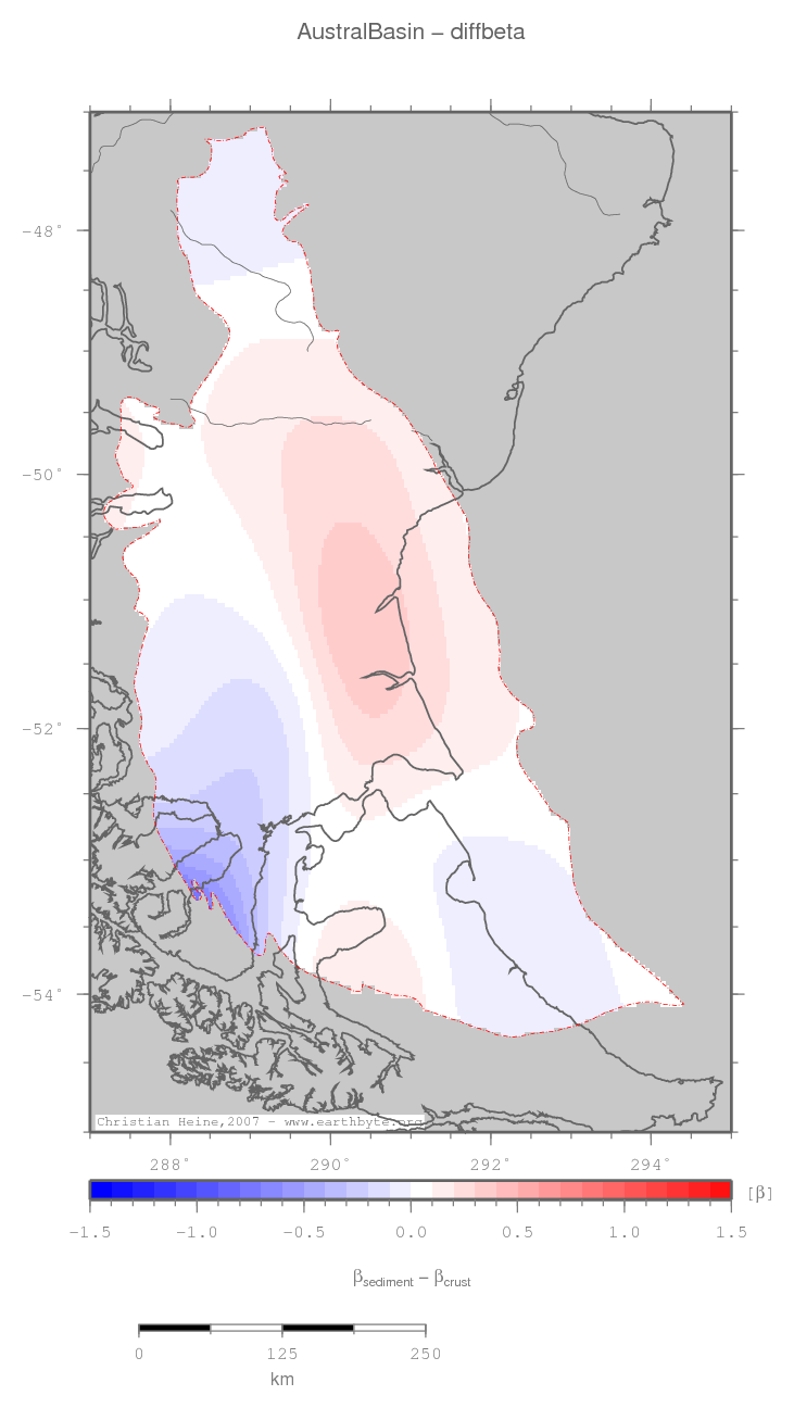 Austral Basin location map