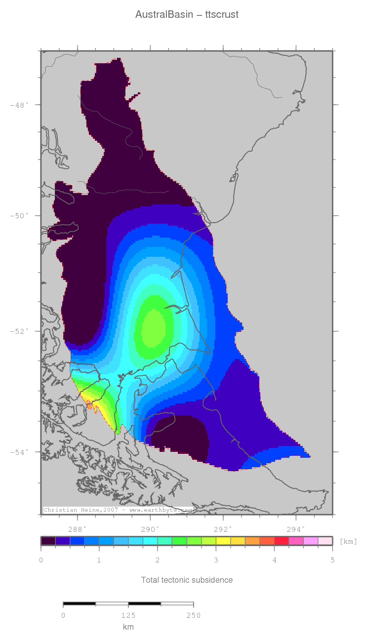 Austral Basin location map