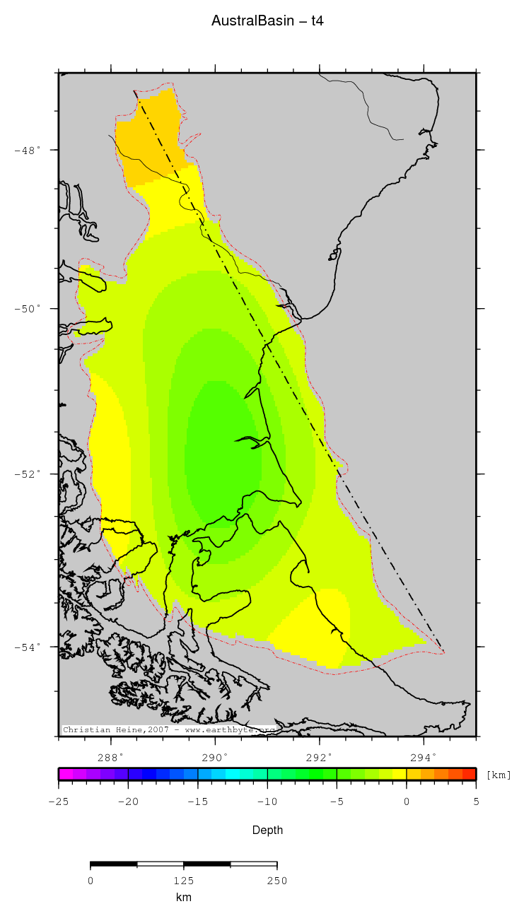 Austral Basin location map