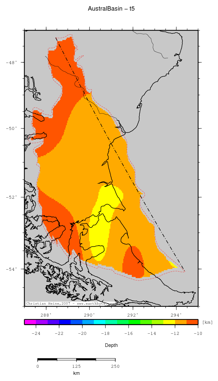 Austral Basin location map