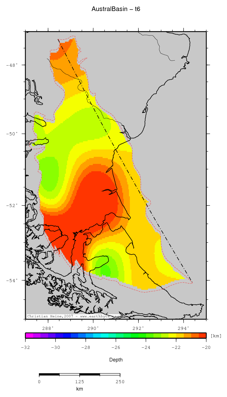 Austral Basin location map