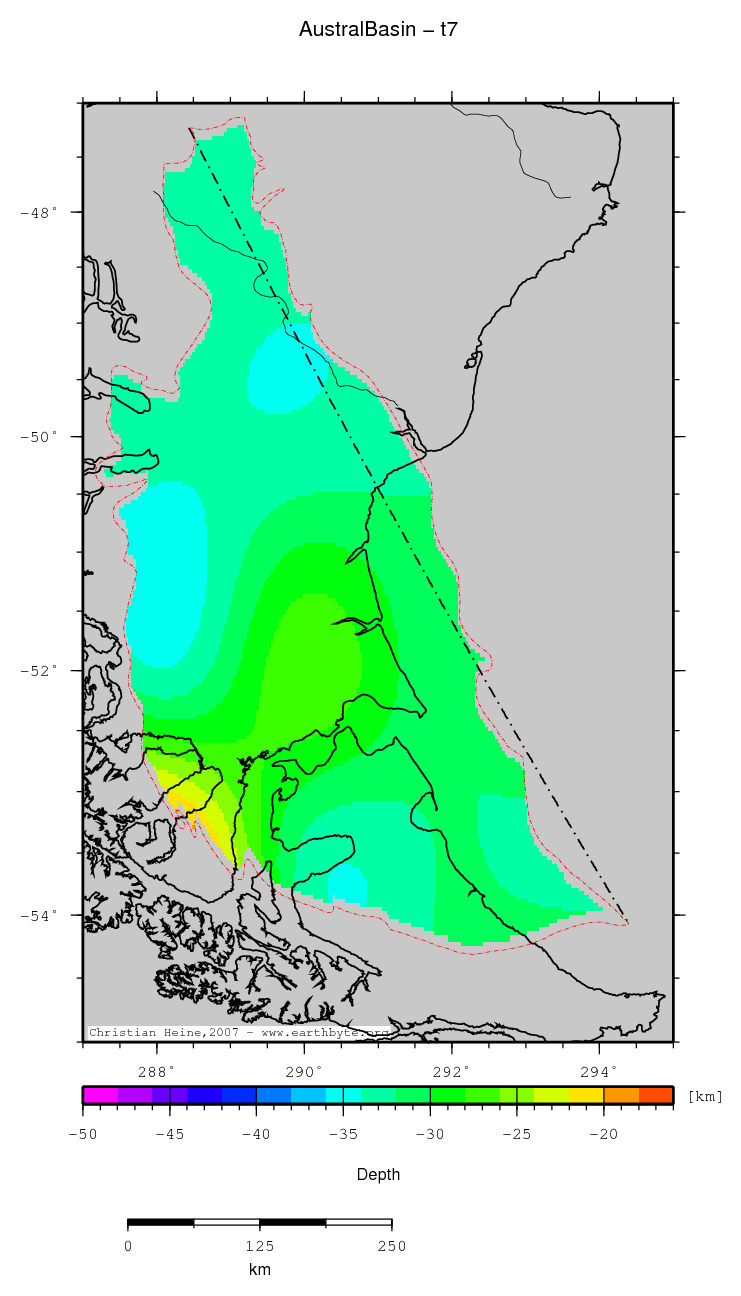 Austral Basin location map