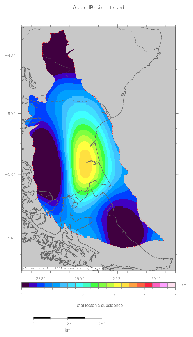 Austral Basin location map