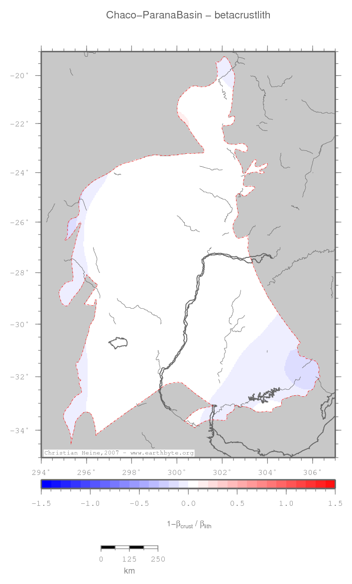 Chaco-Parana Basin location map