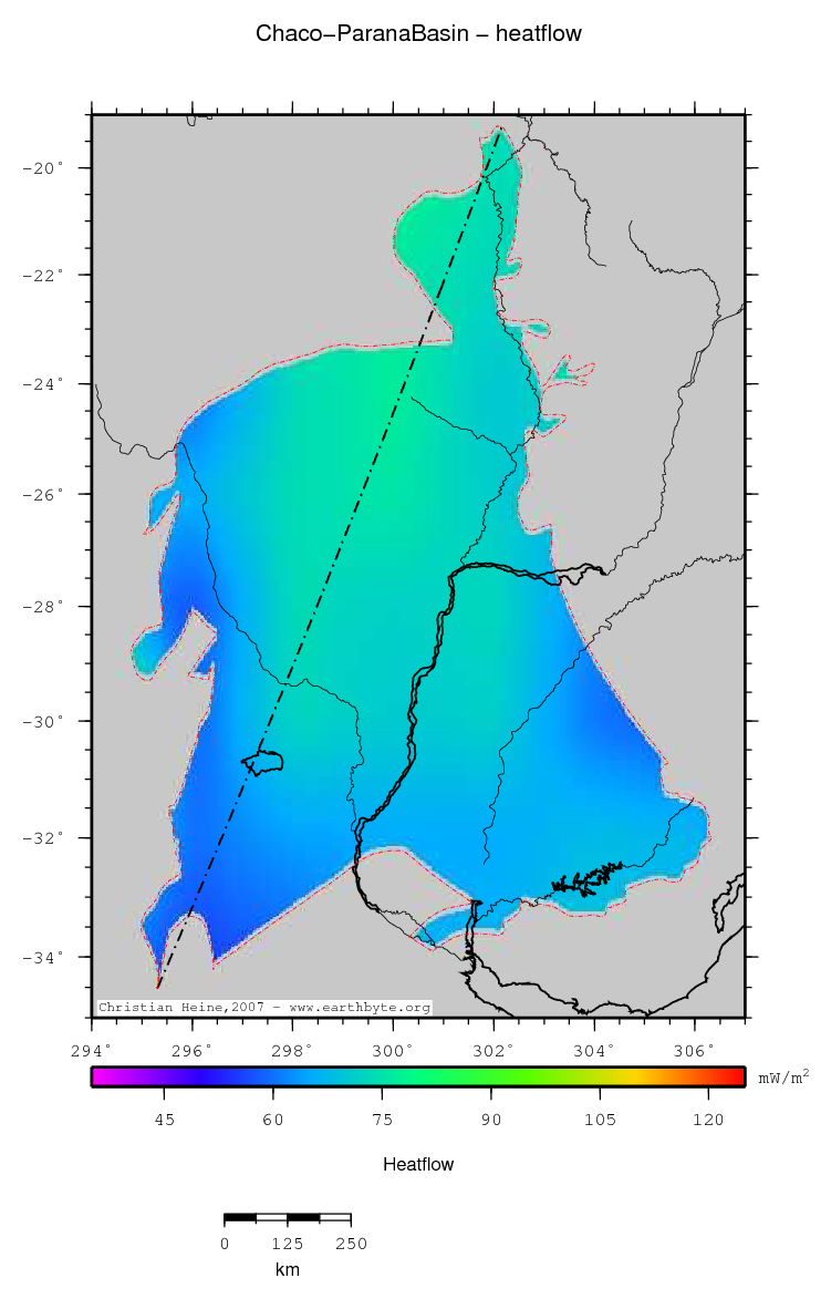 Chaco-Parana Basin location map