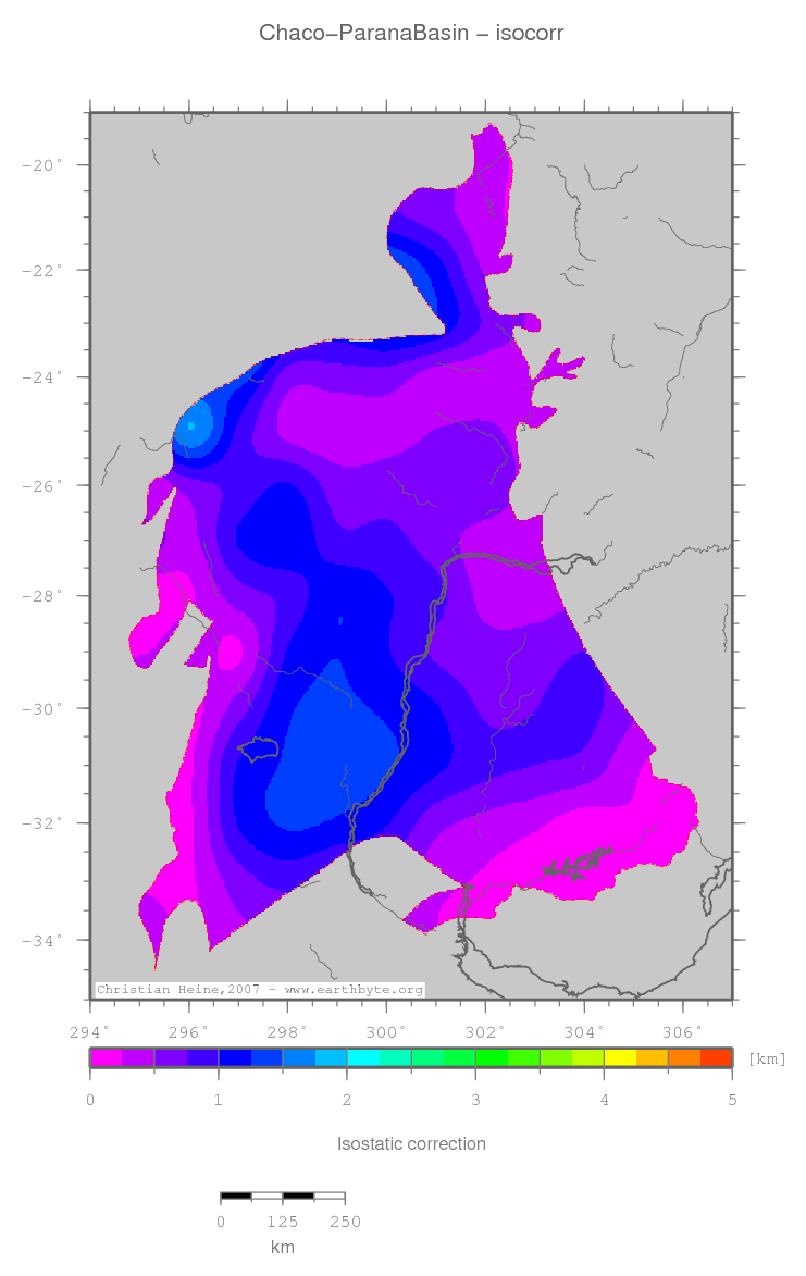 Chaco-Parana Basin location map