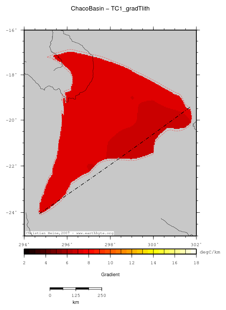 Chaco Basin location map