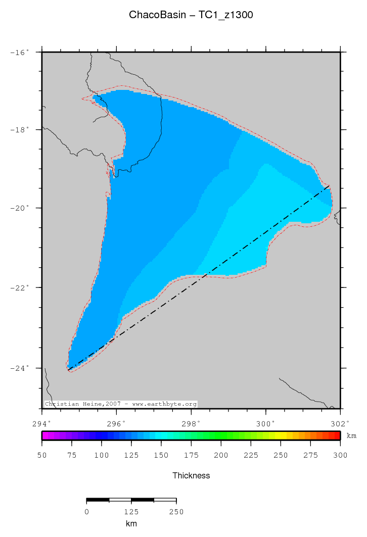 Chaco Basin location map