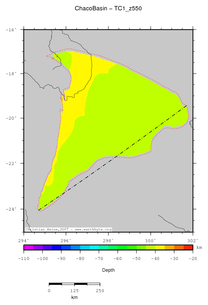 Chaco Basin location map