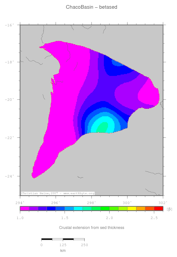 Chaco Basin location map