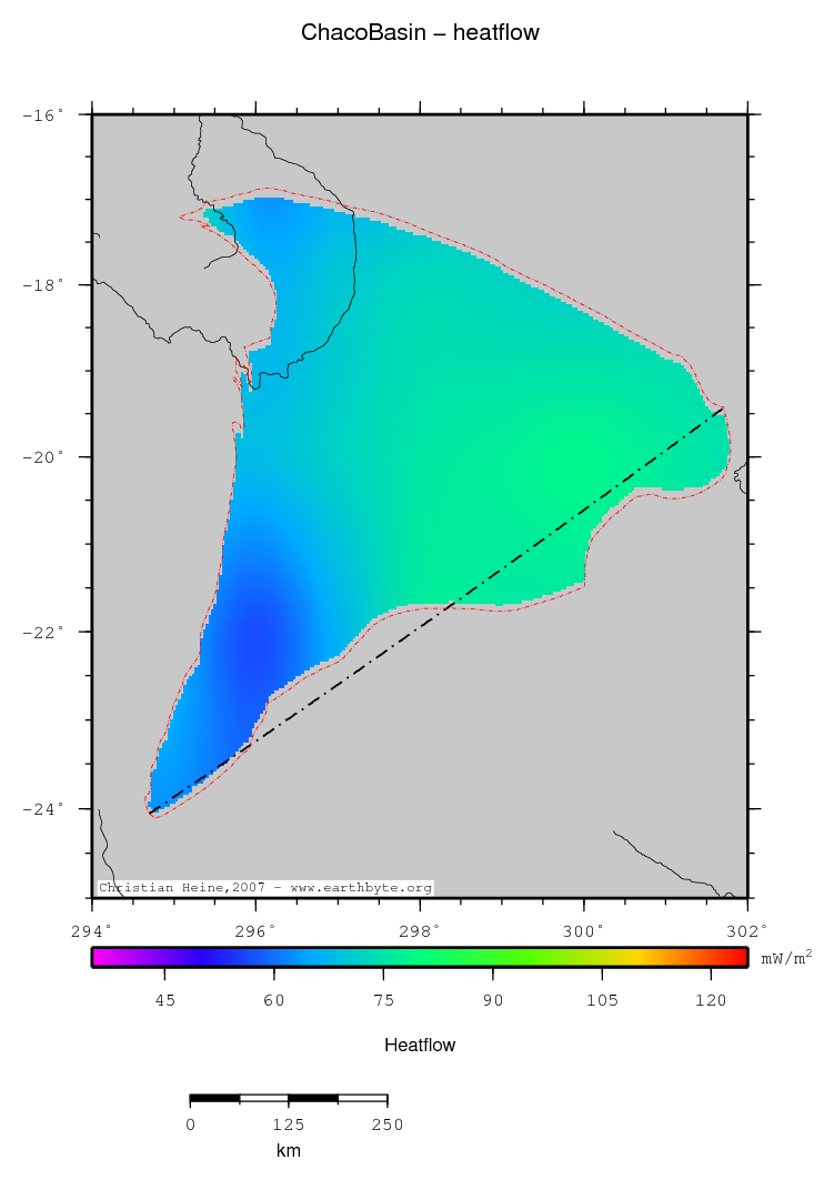 Chaco Basin location map