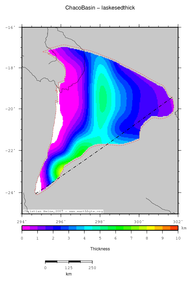 Chaco Basin location map