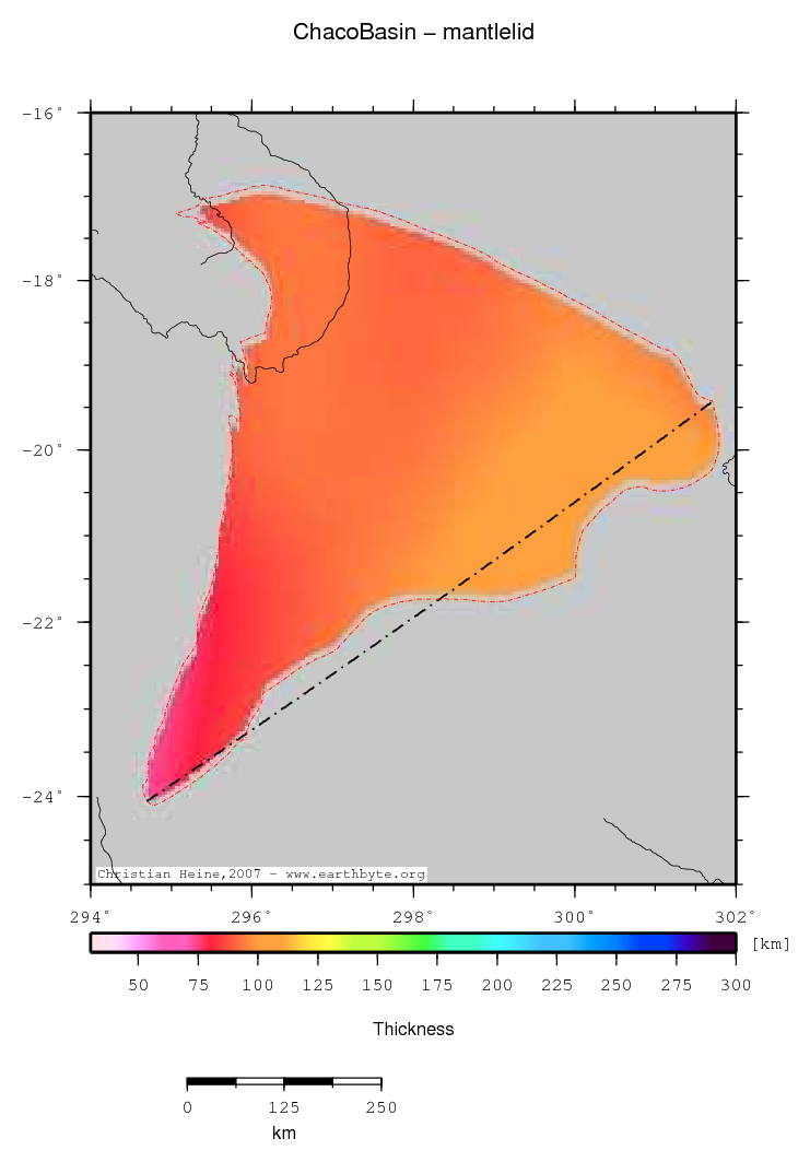 Chaco Basin location map