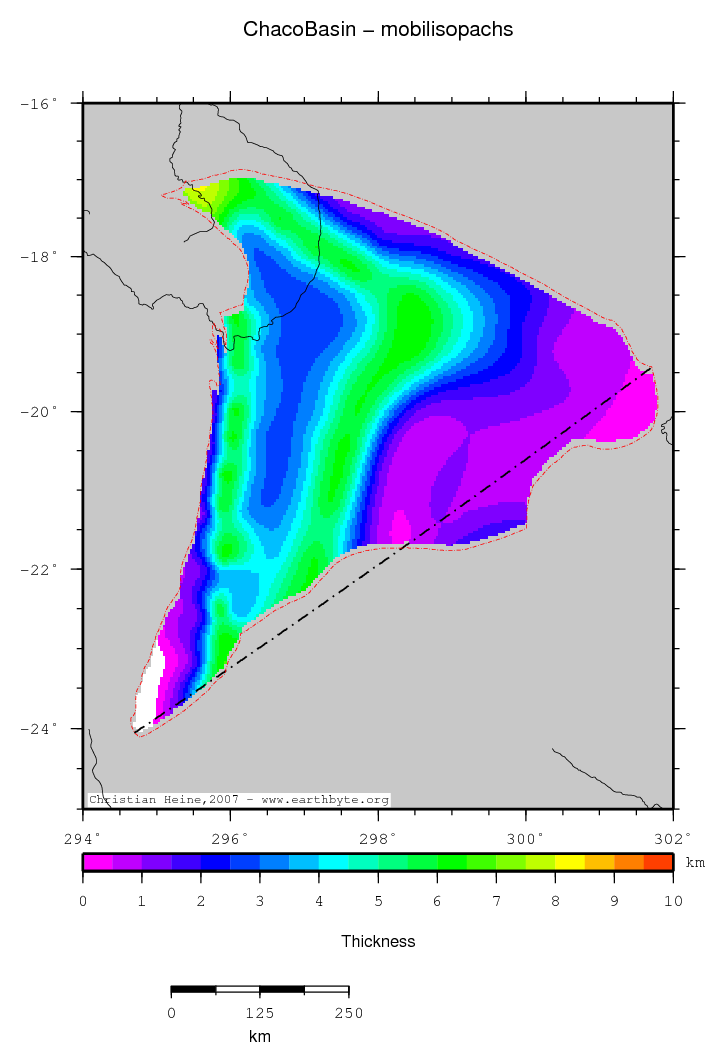 Chaco Basin location map