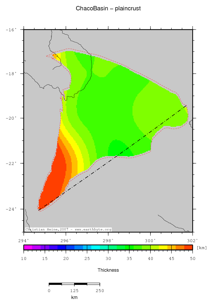 Chaco Basin location map