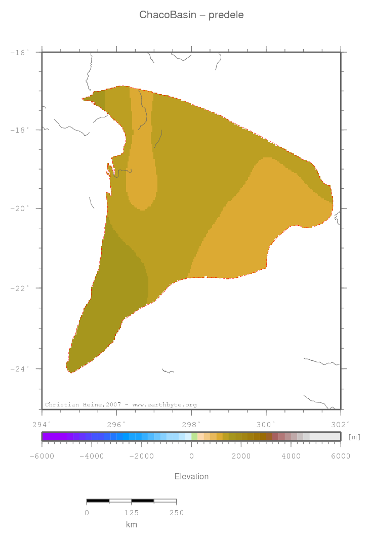 Chaco Basin location map