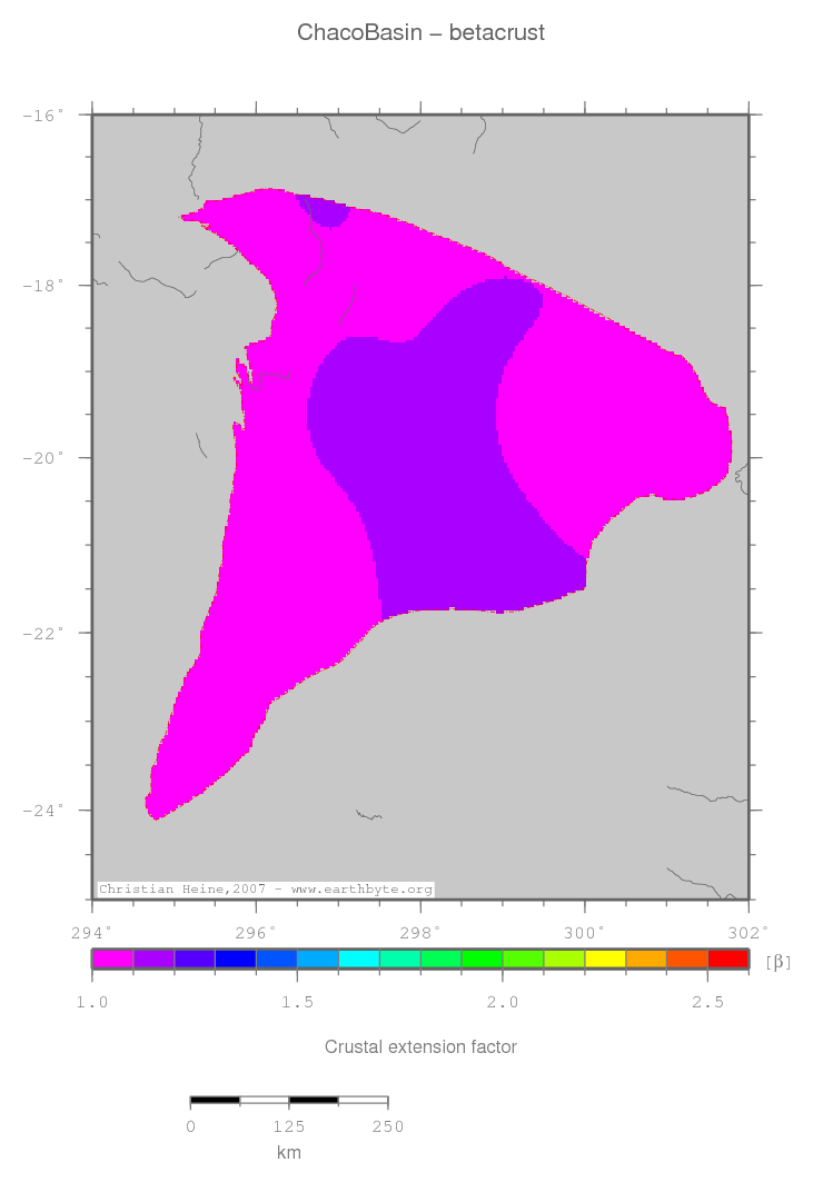 Chaco Basin location map