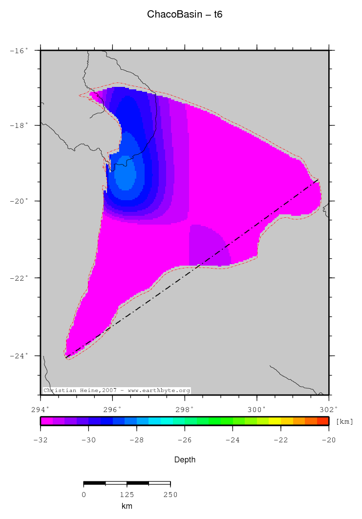 Chaco Basin location map