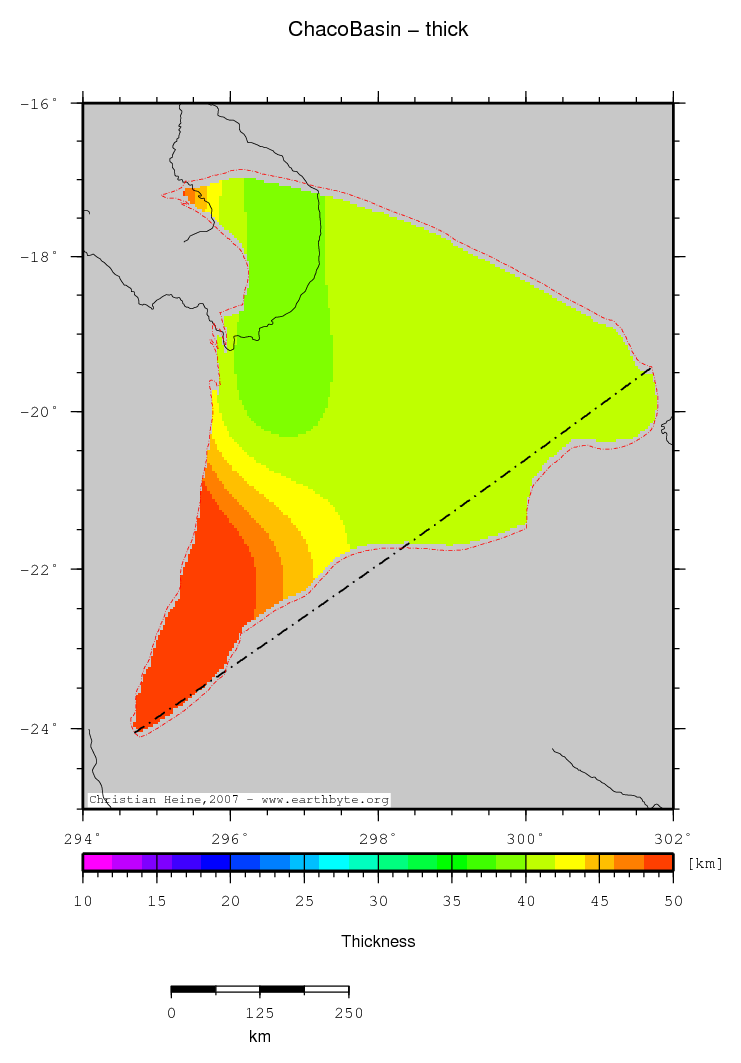 Chaco Basin location map