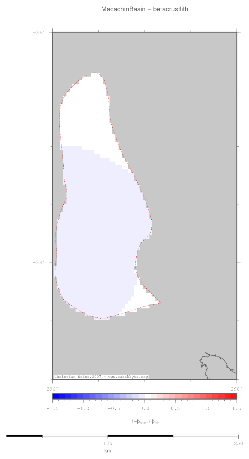 Macachin Basin location map