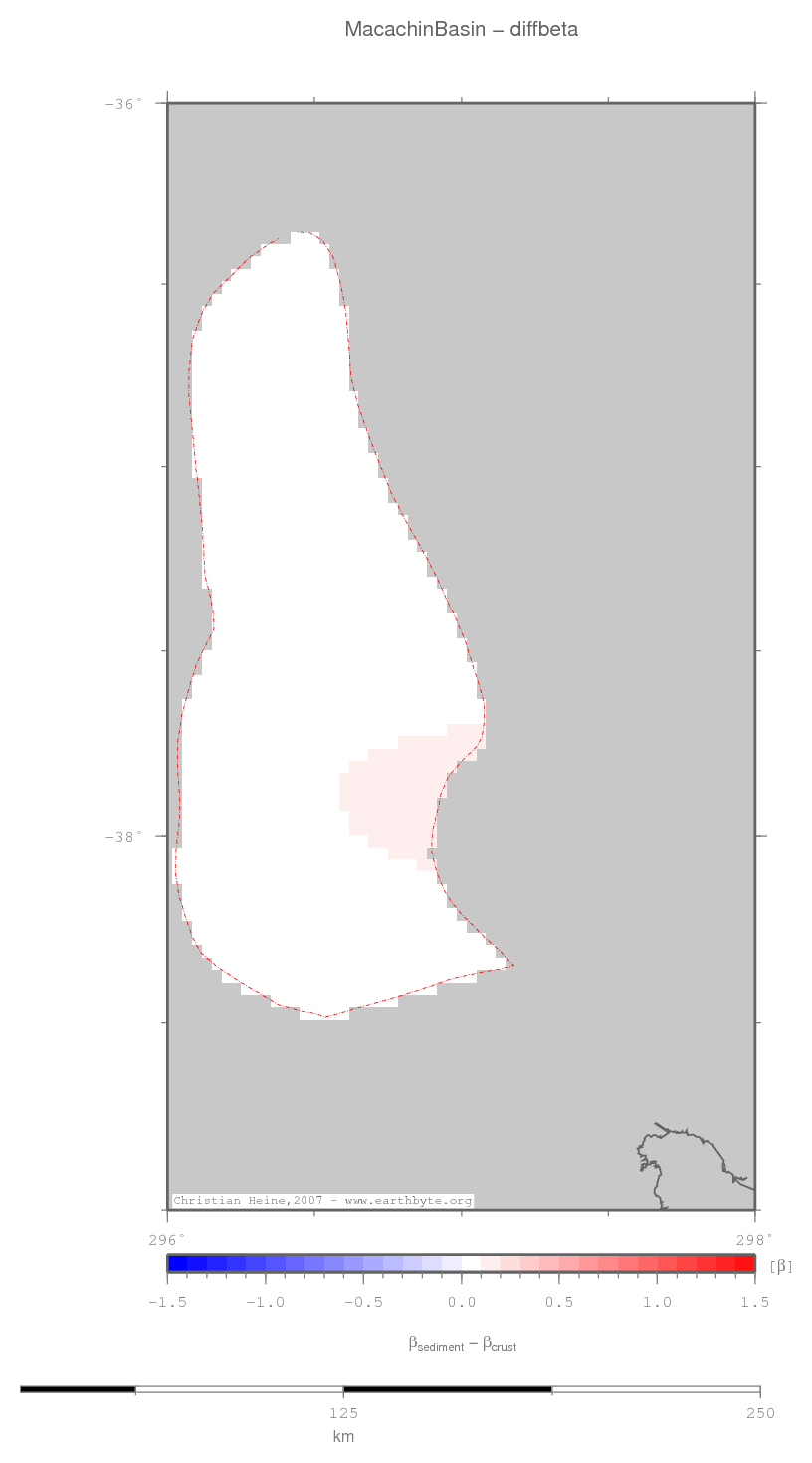 Macachin Basin location map