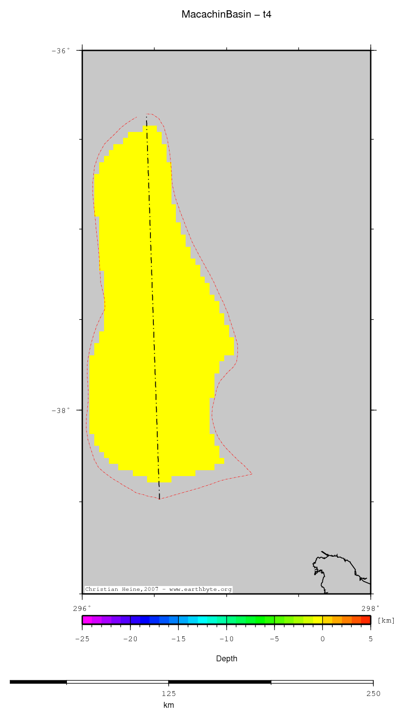 Macachin Basin location map