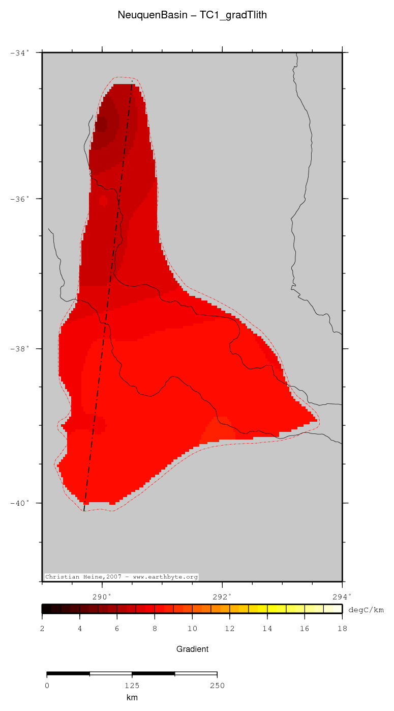 Neuquen Basin location map