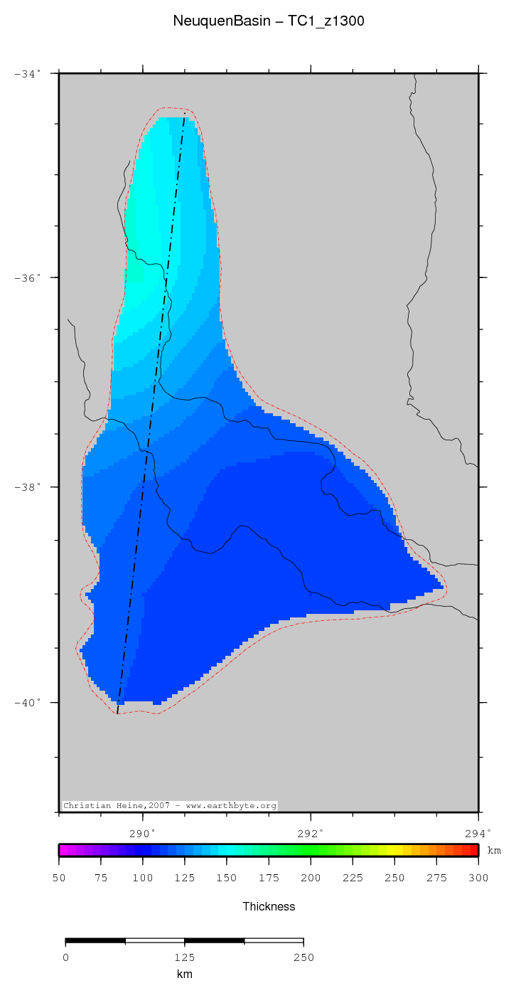 Neuquen Basin location map