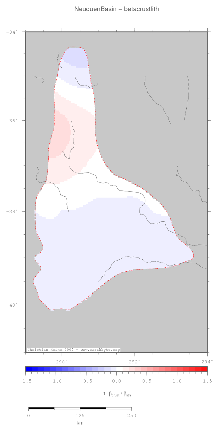 Neuquen Basin location map