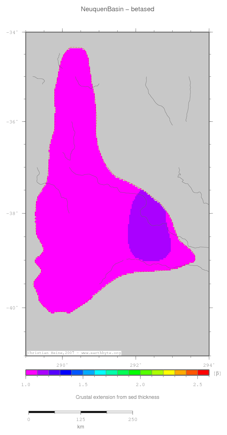 Neuquen Basin location map