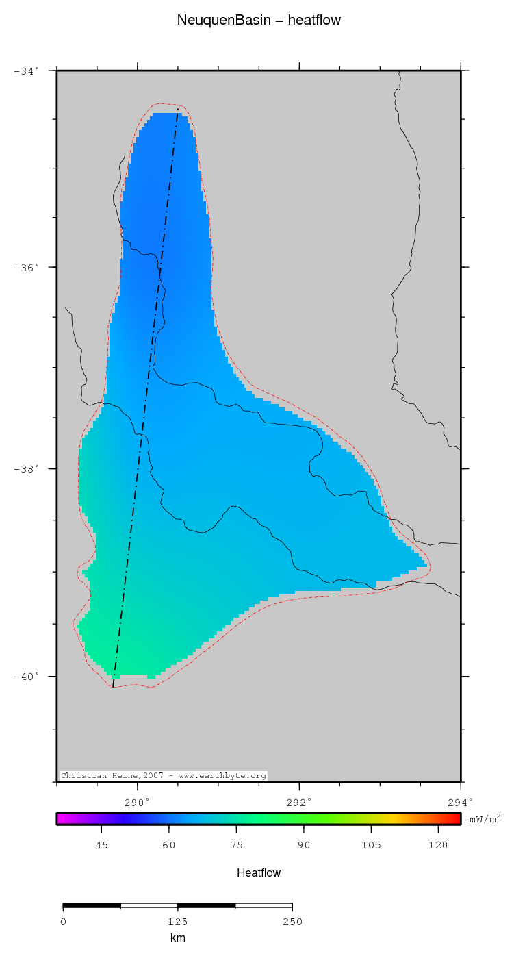 Neuquen Basin location map