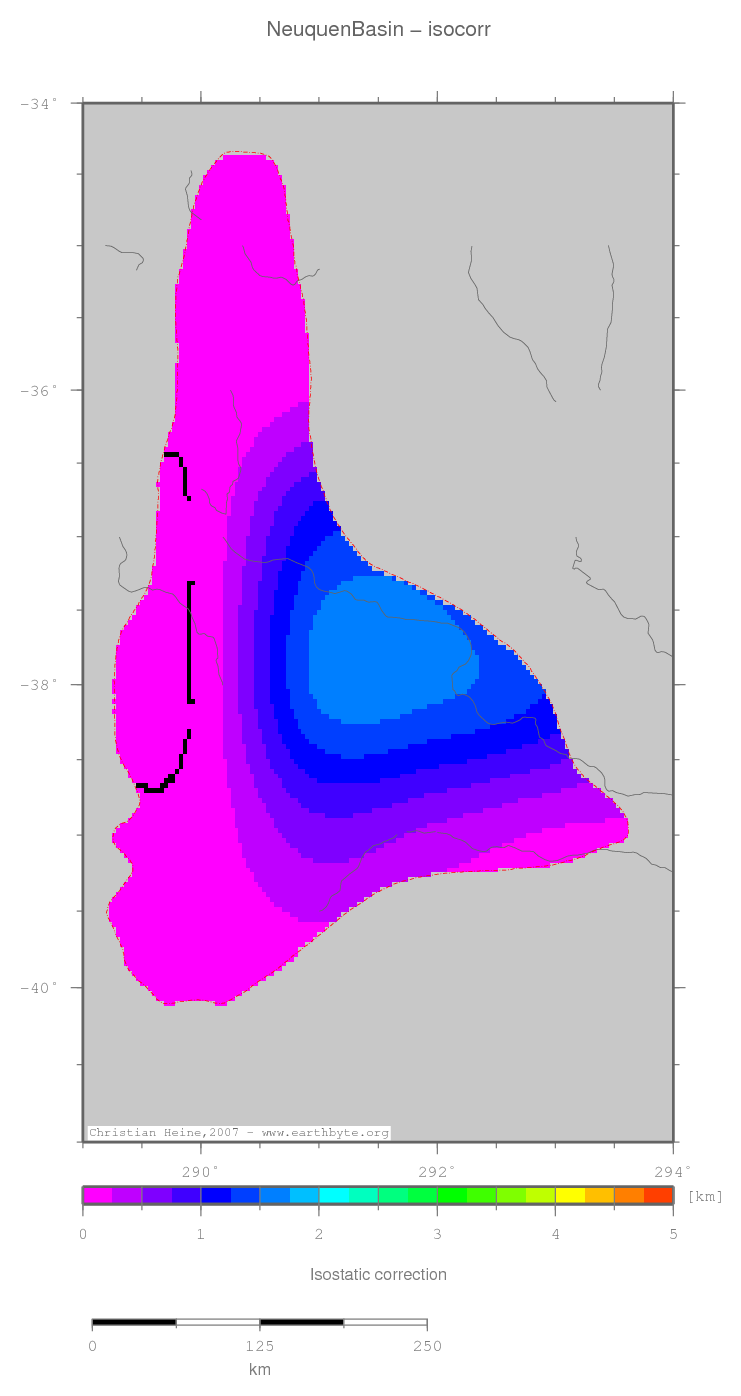 Neuquen Basin location map