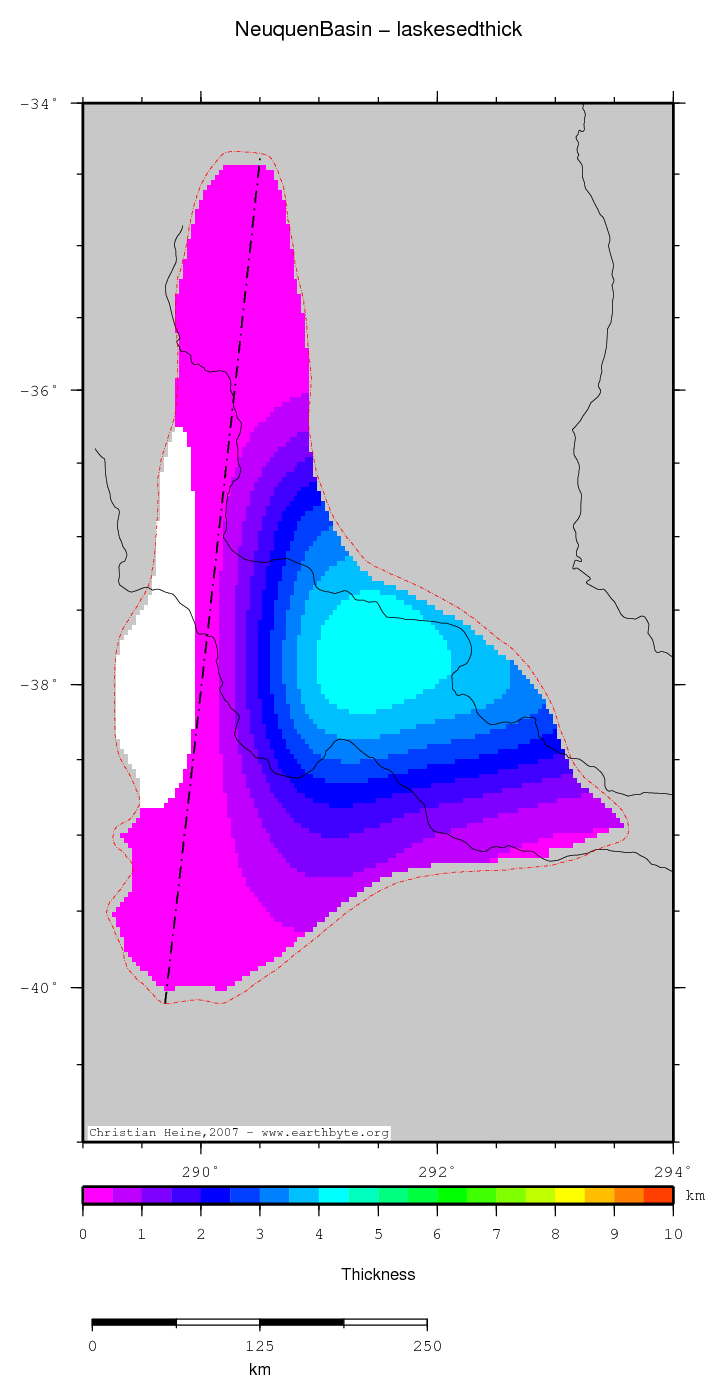 Neuquen Basin location map