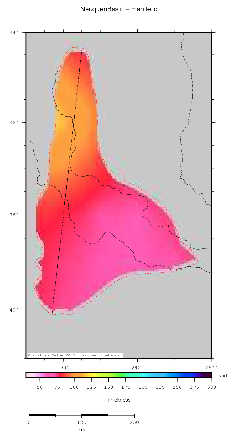 Neuquen Basin location map