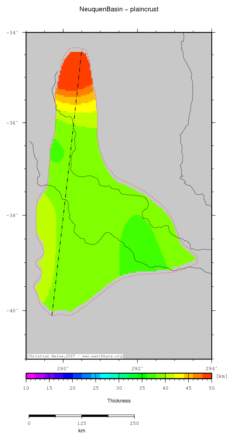 Neuquen Basin location map