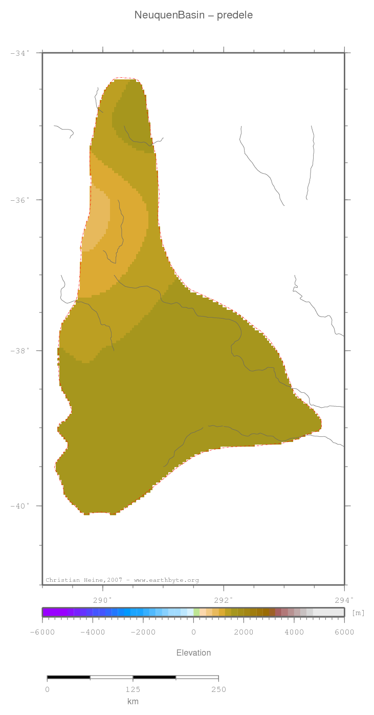 Neuquen Basin location map