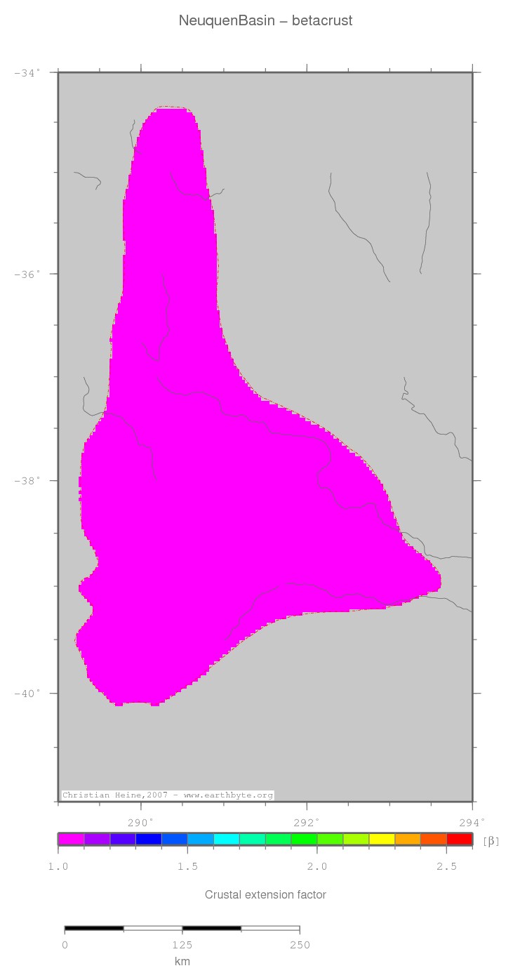 Neuquen Basin location map