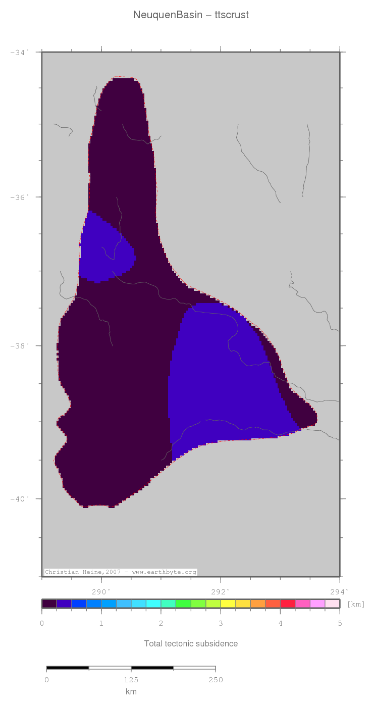 Neuquen Basin location map