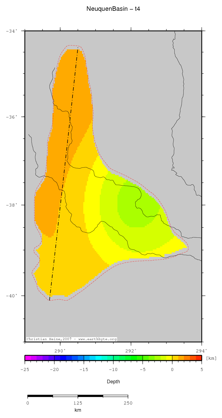 Neuquen Basin location map