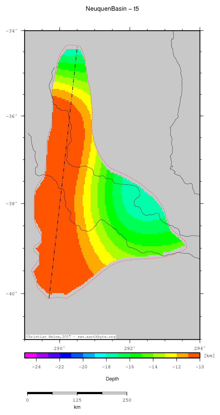 Neuquen Basin location map