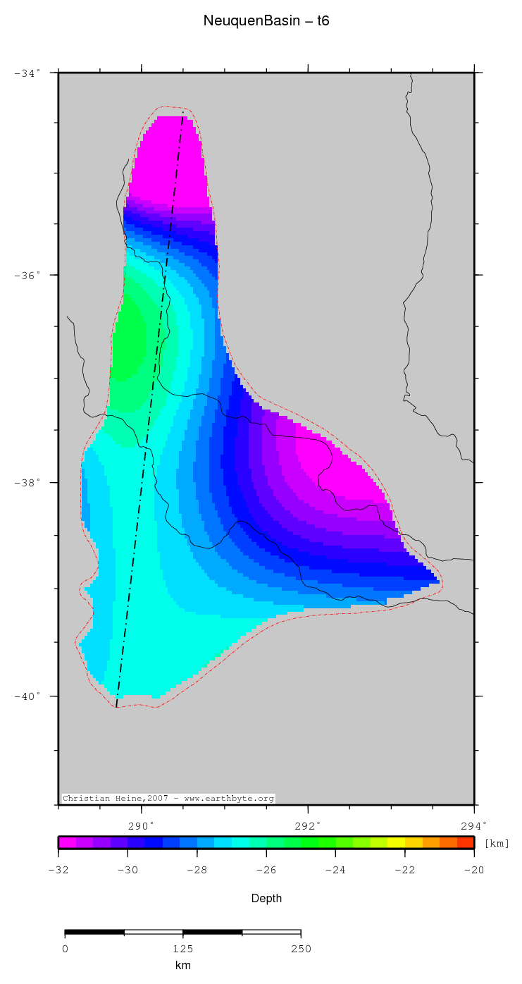 Neuquen Basin location map