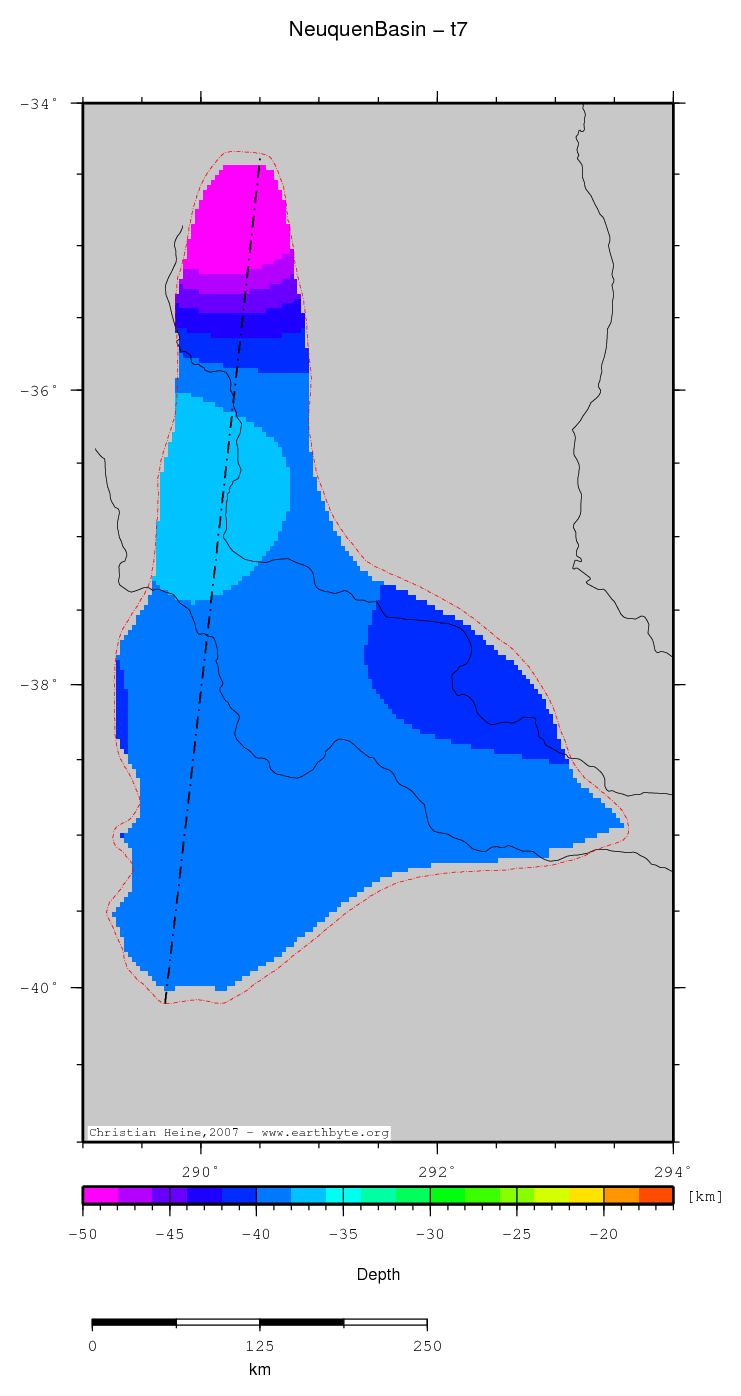 Neuquen Basin location map