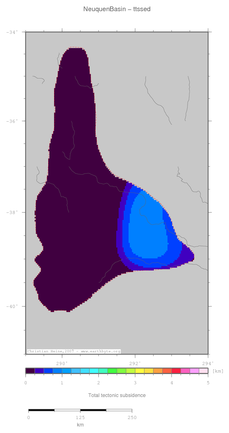 Neuquen Basin location map