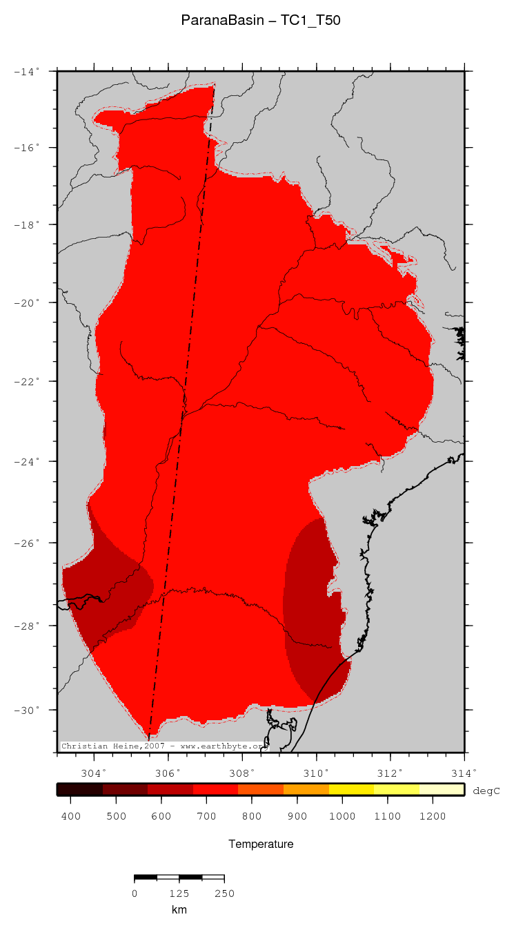 Parana Basin location map