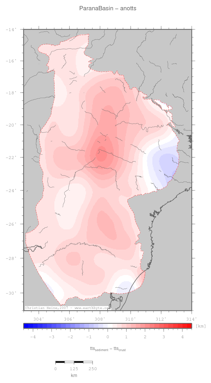 Parana Basin location map