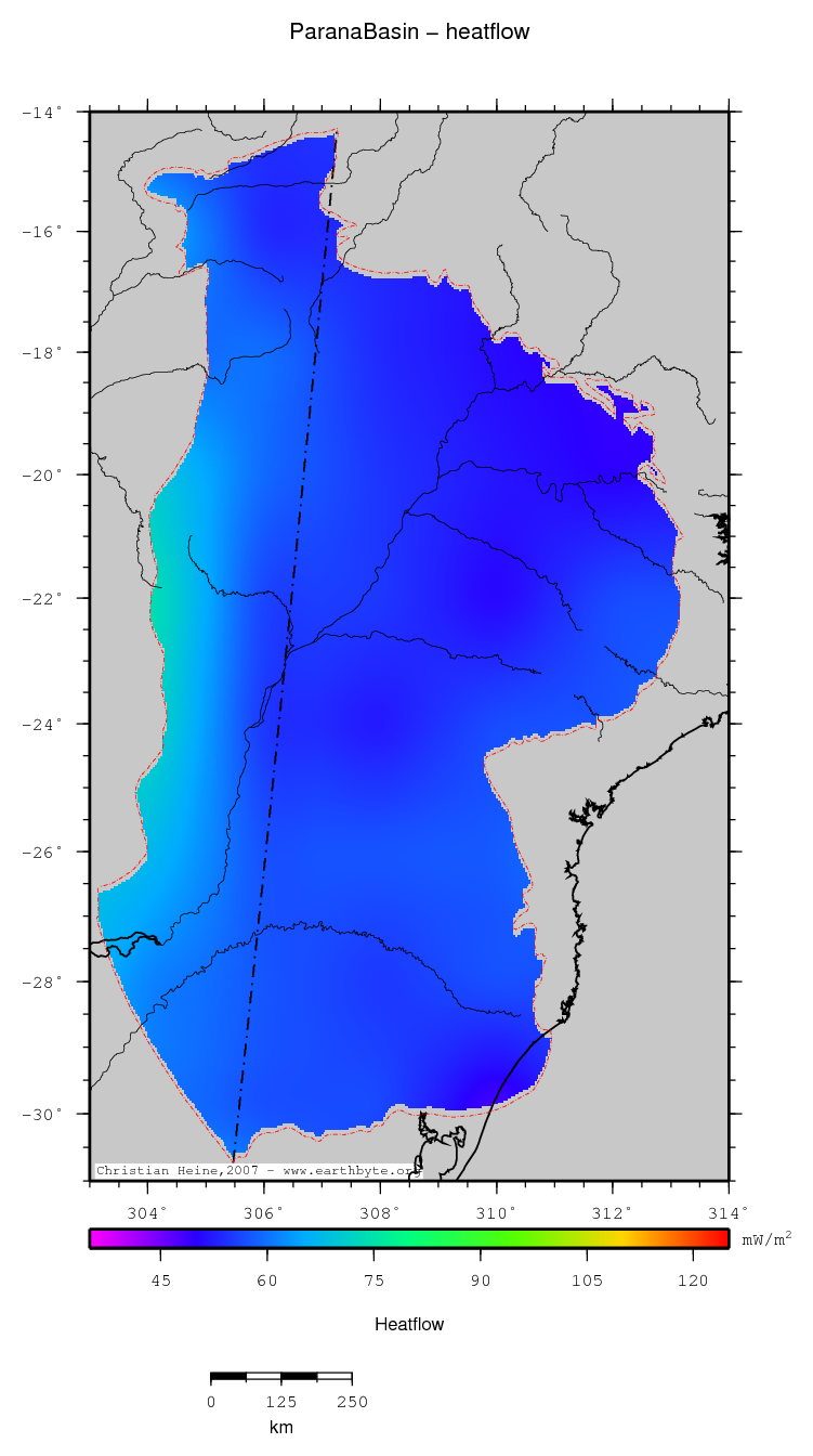 Parana Basin location map