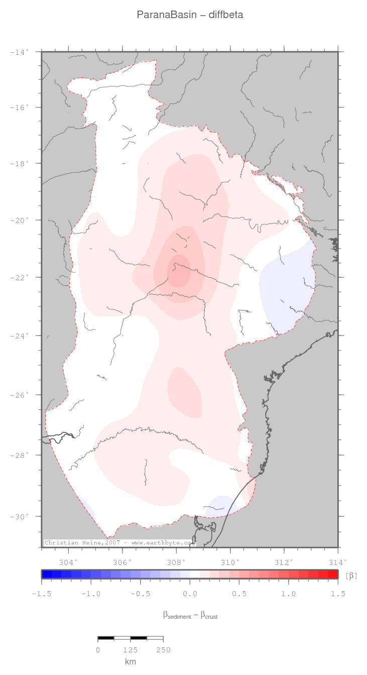 Parana Basin location map